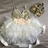 Ballerina with flowers Dresses Little Palace Store Ivory 100(1-2Y)